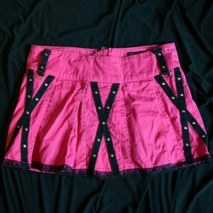 Hot Pink Mini Skirt / TRIPP NYC / LRG / EUC